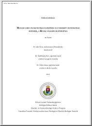 Ari Eszter - Molekuláris filogenetikai elemzések egy diszkrét matematikai módszer, a boole analízis segítségével