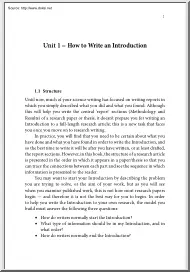 How to Write an Introduction