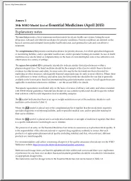 19th WHO Model List of Essential Medicines