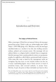 The Judges as Political Patrons, Introduction and Overview