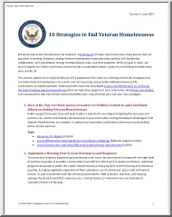 10 Strategies to End Veteran Homelessness