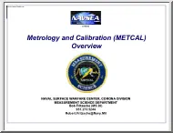 Bob Fritzsche - Metrology and Calibration Overview