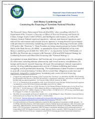 Anti Money Laundering and Countering the Financing of Terrorism National Priorities