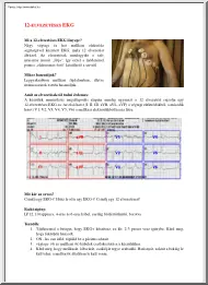 12 elvezetéses EKG