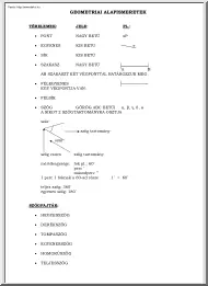 Geometriai Alapismeretek