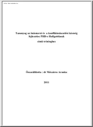 dr. Mészáros Aranka - Önismeret és konfliktuskezelési készség