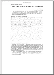 Gordon Dames - Quo Vadis, Practical Theology, A Response