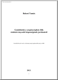Bakosi Tamás - Gondolatok a