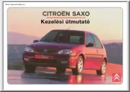 Citroen Saxo kezelési útmutató