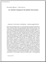 Feischmidt-Vidra - Az oktatási integráció társadalmi lenyomatai