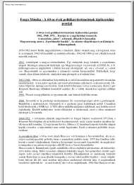 Forgó Mónika - A 60-as évek politikai-történetének tájékozódási pontjai