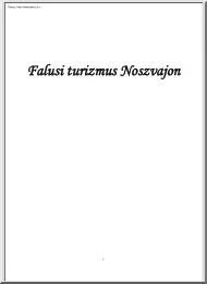 Falusi turizmus Noszvajon
