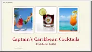 Captains Caribbean Cocktails, Drink