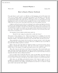 How to Read a Physics Textbook