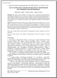 Általános célú neurális hálózat tesztelése különböző adatbázisokon