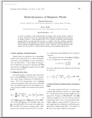Hydrodynamics of Magnetic Fluids