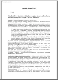 Filozófia tételek, 2002