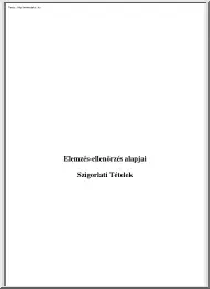 Elemzés ellenőrzés alapjai szigorlati tételek