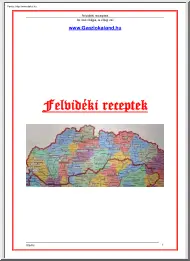 Felvidéki receptek