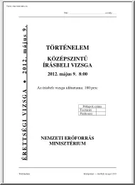 Történelem középszintű írásbeli