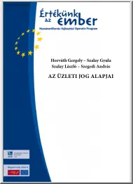 Horváth-Szalay - Az üzleti jog