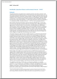 Smallholder Agriculture Finance and Investment Network