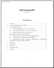 Ionkromatográfia egyetemi jegyzet