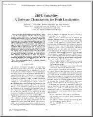 SBFL-Suitability, A Software Characteristic for Fault Localization