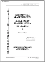 Informatikai alapismeretek emelt