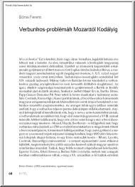 Bónis Ferenc - Verbunkos-problémák Mozarttól Kodályig