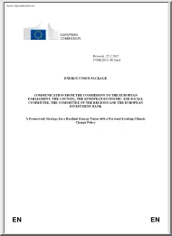 Communication from the Commission to the European Parliament, The Council, The European Economic and Social Committee, The Committee of the Regions and the European Investment Bank