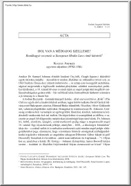 Koltay András - Hol van a médiajog szelleme