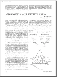 Bérczi Szaniszló - A Mars kőzetei a marsi meteoritok alapján