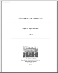 Hudoba György - Optikai alapismeretek