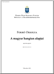 Forró Orsolya - A magyar hangtan alapjai