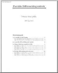 Parciális differenciálegyenletek