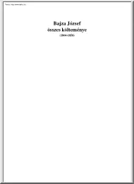 Bajza József összes költeménye