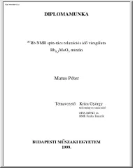 Matus Péter - 87Rb NMR spin-rács