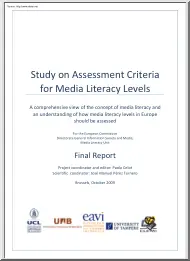 González-Thompson - Concept of Media Literacy and an Understanding of how Media Literacy Levels in Europe should be Assessed