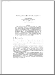 Ruben Gamboa - Writing Literate Proofs with XML Tools