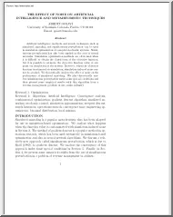 Abhijit Gosavi - The Effect of Noise on Artificial Intelligence and Metaheuristic Techniques
