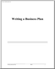 About Writing a Business Plan