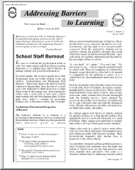 Addressing Barriers to Learning