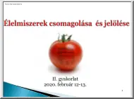 Kovács Ágnes Magdolna - Élelmiszerek