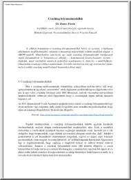 Dr. Kunos István - Coaching