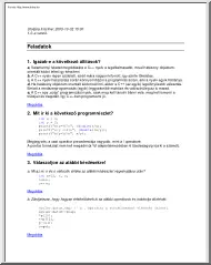 Benedek Zoltán - C++ kérdések és válaszok