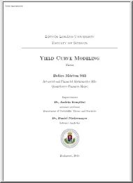 Balázs Márton Süli - Yield Curve Modeling