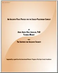 Alma-Yasmina - An Inclusive Peace Process for the Israeli Palestinian Conflict