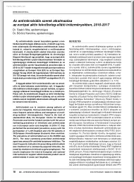 Az antimikrobiális szerek alkalmazása az európai aktív fekvőbeteg-ellátó intézményekben, 2016-2017