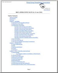 HKPA Operations Manual, Hong Kong Paragliding Association
